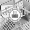 thumbnail image 4 of Minkissy Dishwasher Container For Small Items Cutlery Organizer Grey Plastic 1Set, 4 of 6