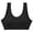 Black, variant on Ribbed U Back Sports Bra for Women Padded Cotton Blend Light Support Soft Yoga Bralette Moisture Wicking Cami Red M
