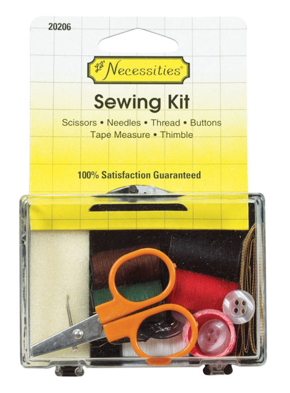 Jetcloudlive 128pcs Portable Travel Sewing Box Kit Needles Thread