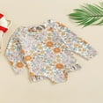 thumbnail image 4 of QJUHUNG Baby Toddler Girl Long Sleeve Swimsuit Rashguard Swimwear Ruffled One Piece Bathing Suit, 4 of 8