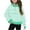 Green, variant on JTSRKL Cute Kids Girls Striped T-Shirts Spring Fashion Long Sleeve Casual Half Zip up Stand Collar Pullover Tops Loose Lightweight Comfy Workout Tees Sweatshirt with Pockets Pink 5-6 Years