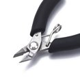 thumbnail image 3 of 1pc Stainless Steel Mini Cutting Pliers Flush Cutter with PVC Handle Black 10x5.5x1cm, 3 of 4