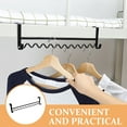 thumbnail image 4 of unbranded Organizador Colgante De Hierro Negro Para Cabecera Rack Fuerte Para Colgar Ropa Y Toallas, 4 of 8