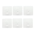 thumbnail image 2 of DOLITY Square Traceless Adhesive Hooks - Powerful Nail No Scratch Clear -6pcs, 2 of 9