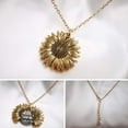 thumbnail image 3 of You Are My Sunshine Sunflower Necklace Women Men, 3 of 11