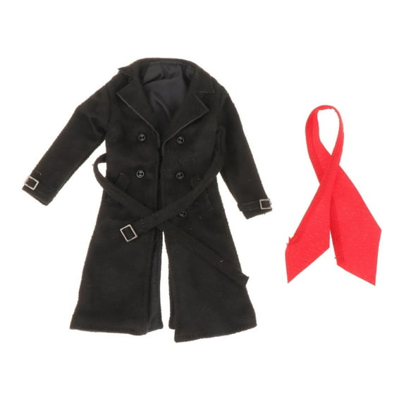 1/12 Scale Figure Wired Trench Coat for 6'' inch Male Soldier Action Figures