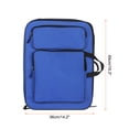 thumbnail image 2 of Uxcell 14.2" x 19.3" Art Portfolio Bag Backpack, Drawing Organizer, Dark Blue, 2 of 5