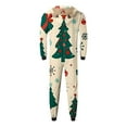 thumbnail image 7 of Odeerbi Christmas Onesie Pajamas for Family Holiday Sleep Jumpsuit Long Sleeve Family Christmas Pajamas Matching Sets Dad Printed Loungewear Jumpsuit Sleepwear Xmas PJs Set Red, 7 of 7