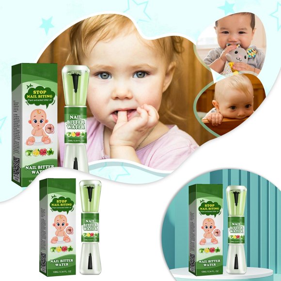 WIFKLSIIPG Nail for Kids Nail Polish with Double Ends 10ml No Nail Biting Polish Taste Quit Nail Biting Stop Thumb for Kids Babies Nail Growth Adj