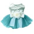 thumbnail image 1 of CSChome Robe pour Animaux Robe de Princesse pour Animaux - Épissage en Maille avec Fleur 3D et Décoration, 1 of 7