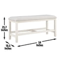 thumbnail image 4 of Steve Silver Modern Hyland Wood Counter Bench, 4 of 9