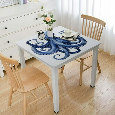 

QFMY Octopus Waterproof Resistant Fabric Table Cover 100% Polyester Fiber 36*36