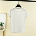 thumbnail image 4 of Dealovy Pajamas Tops for Women Casual Loose Comfy Pjs Top Homewear Short Sleeve Round Neck Sleep T Shirts, 4 of 6