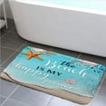 thumbnail image 2 of PinPai Non Slip Bath Rugs Sponge Foam for Bathroom,Ocean Beach Themed Durable Soft Flannel Mat Bright 3D Print Rug,Clearance MatS for Forlaundry Room and Kitchen, 2 of 2