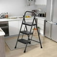 thumbnail image 6 of Goplus Folding Step Ladder Portable 3 Step Ladder with Safety Handrails & Anti-slip Pedals, 6 of 10