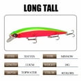 thumbnail image 2 of Mr.Garden 5.33" Fishing Lures Pink Light Minow Fishing Lures Outdoor Fishing Gear for Bass Pike Fit Saltwater and Freshwater, 2 of 4