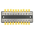 thumbnail image 2 of Heavy Duty 100a Bus Bar for RVs and Boats 10-Way Dual Row Power Distribution Block for High Current, 2 of 6