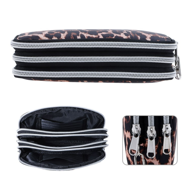 HAWEE Women's Wristlet Wallet, Leopard Print Polyester photo 5