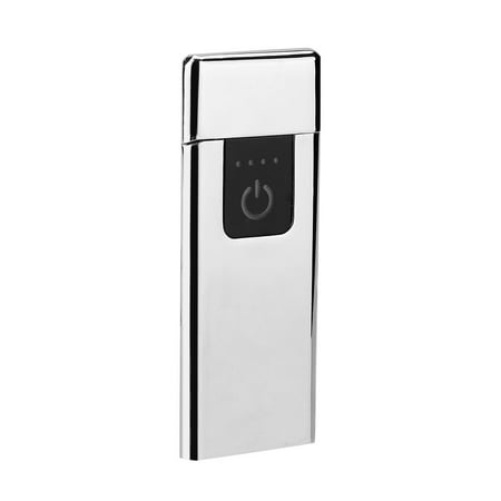 HURRISE USB Rechargeable Ultra-thin Flameless Windproof Electronic Cigarette Lighter with Touch Switch, USB Cigarette lighter, Flameless