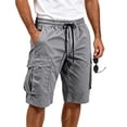 thumbnail image 3 of Trgacdwlo Cargo Shorts for Men Lightweight Athletic Shorts for Men Hiking Running Quick Dry Elastic Waist Men Shorts Casual with Pocket, 3 of 9