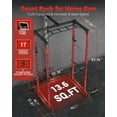 thumbnail image 2 of GARVEE Power Rack Cage, 1200lbs Capacity, Multi-Function Squat Rack, 2 of 9