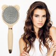 thumbnail image 3 of Air Cushion Comb Cute Comb Anti Static Long Hair Curling Comb Hairdressing Comb, 3 of 6