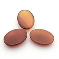 thumbnail image 2 of 2pc Natural Carnelian Cabochons Oval 25x18x5~7mm, 2 of 2