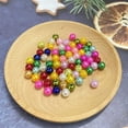 thumbnail image 3 of 200pcs Fake Pearl Beads 8mm Round Plastic Pearl Beads with Hole for DIY Bracelet Necklace Jewelry Making Supplies Handmade Craft, 3 of 8