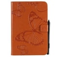 thumbnail image 2 of iPad Mini Case, Mini 2/3/4 Case, Allytech Embossed with Butterfly Series AUTO WAKE/SLEEP Folio Stand Wallet Case with Cards/Cash Holder for iPad Mini 1/ iPad Mini 2/ iPad Mini 3/ iPad Mini 4, Orange, 2 of 7
