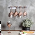 thumbnail image 2 of 2 piezas de soporte para copas de vino de acrílico, portavasos montado en la pared, estante para colgar copas de vino, organizador de barra para armario de cocina, 2 of 5