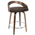 thumbnail image 3 of Tabouret de comptoir moderne milieu-du-siècle Grotto, de LumiSource, 3 of 8