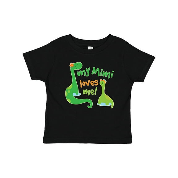 Inktastic My Mimi Loves Me Grandson Dinosaur Boys Baby T-Shirt
