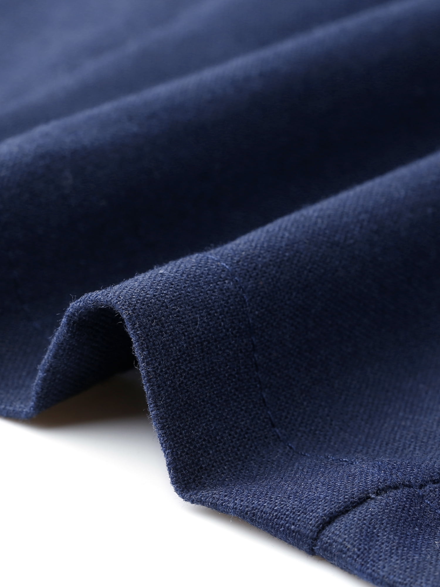 DARING DIVA Women's Business Casual One Button Cotton Linen Blazer Jacket XS Navy Blue