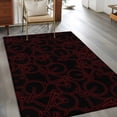 thumbnail image 2 of Area Rugs for Living Room Bedroom, Red Black Bicycles 4'x6' Rug Washable Carpet Runner Indoor Outdoor, Hand-drawn Vehicle Modern Art Non Slip Accent Floor Mats Rug for Kitchen, Office, 2 of 8