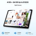 thumbnail image 5 of JIMTAB 2024 Android 13 Tablets Octa-Core 10 inch 2 in 1 Android Tablet, 4GB+64GB Gaming Tablet with USB Adapter, Keyboard, Stylus, Tempered Film, GPS, WiFi, Bluetooth, Google Certificated Tablet, 5 of 6