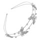 thumbnail image 5 of Diadema elegante con doble banda de diamantes de imitación para mujer para fiestas, 5 of 7