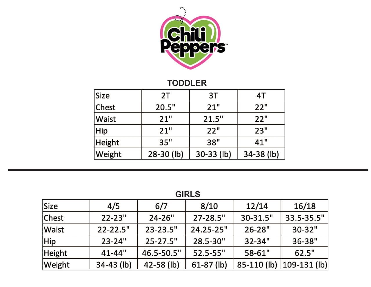 Chili Peppers Girls Tank Tops, Kids Camisoles Undershirts Set, 6-Pack