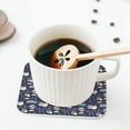 thumbnail image 6 of Kdxio Bamboo Panda Funny Coasters,4 Pcs Leather Coasters,Housewarming Gifts,Protect Furniture from Water Marks Scratch and Damage, 6 of 8