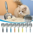 thumbnail image 1 of Litter Scoop, Cat Ltter Scoop, Stainless Steel Metal Litter Scoop, Non-Stick Large Scooper with Non-Slip Long Handle & Curved Design for Litter Box(Orange), 1 of 6