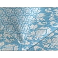 thumbnail image 4 of Ambesonne Damask Quilted Bedspread Set 3 Pcs, Blue White Old Garden Print, Queen Size, Sky Blue White, 4 of 5