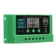 thumbnail image 2 of Controlador de carga solar Regulador de panel PWM Pantalla LCD ajustable 12V 24V Carcasa verde, 2 of 8