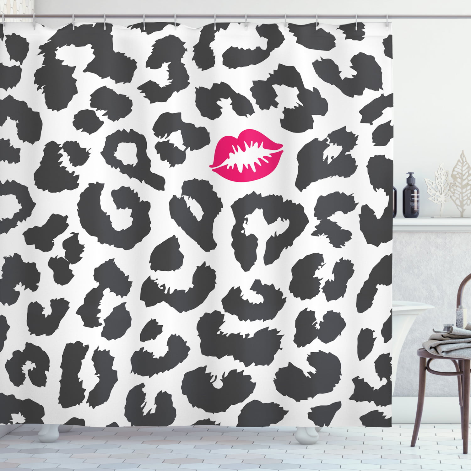 Details about   Black Brown Ombre Cheetah Leopard Animal Print  Fabric Shower Curtain 70"x72" 