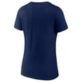 thumbnail image 3 of Women's Fanatics Navy New York Yankees 2022 Postseason Locker Room V-Neck Plus Size T-Shirt, 3 of 3