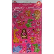Way To Celebrate Valentine's Day Foil Stickers, Unicorns, 44 Count