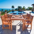 thumbnail image 2 of Vifah Malibu Balthazar 5 Piece Wood Patio Dining Set, 2 of 4