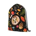thumbnail image 2 of XMXT Unisex Drawstring Backpack for Women Men, Forest Owl Plant Waterproof Gym Bag String Bags for Shopping Sport Travel, s, 2 of 8