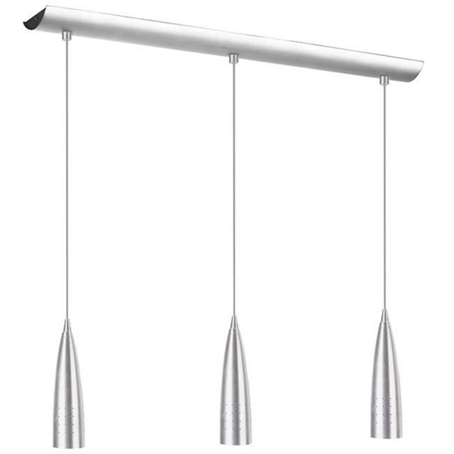 Radionic Hi Tech PEN-DLGU-3601-SC-RHT Industrial Chic 3 Light Horizontal Pendant With Satin Chrome Finish