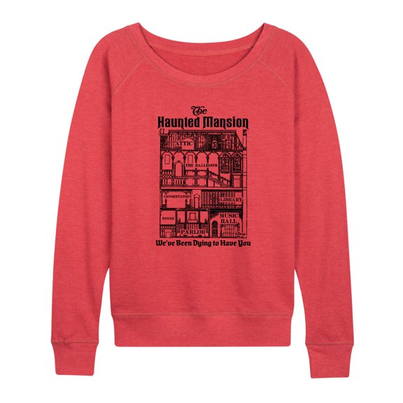 Disney - Haunted Mansion Parks Attraction - We've Been Dying to Have You - Women's Lightweight French Terry Pullover