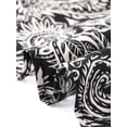 thumbnail image 6 of DARING DIVA Women's Plus Crew Neck Boho Print Blouse Vacation Casual 1X Black, 6 of 6