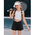 thumbnail image 2 of Oudiya Girls Sport Shorts with Spandex Liner V Crossover 2 in 1 Athletic Running Shorts with Pockets for Kids 5-14Y, 2 of 8